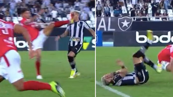 Zákrok na kriminál! Hráč v brazilské lize byl faulován brutálně jako Ondřej Kolář