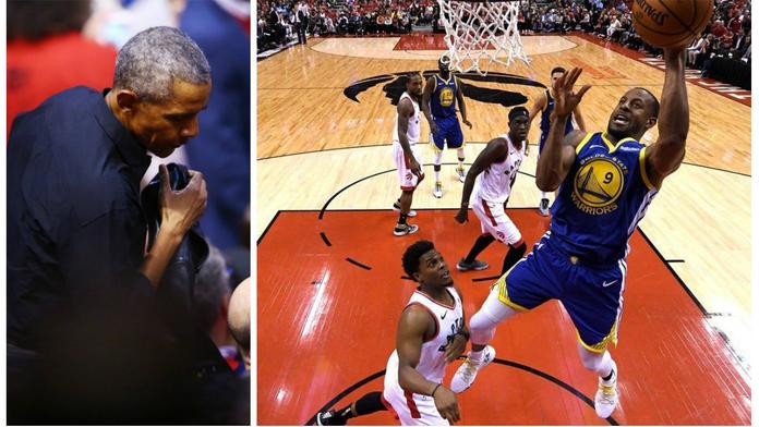 Golden State srovnalo finále, druhý zápas sledoval i Obama