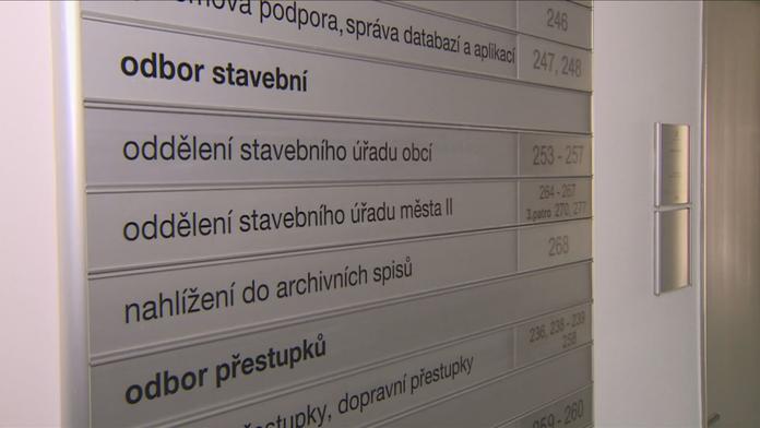 Rozcestník na stavebním úřadu