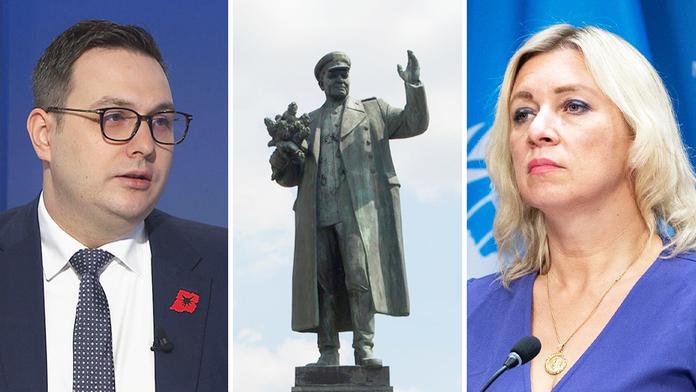 Jan Lipavský, socha Koněva a Marija Zacharovová