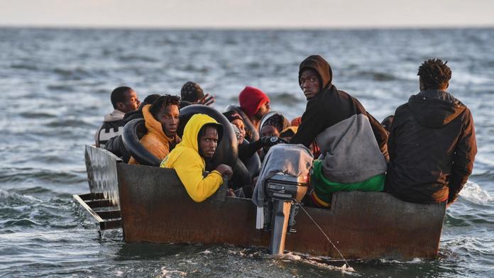 Afričtí migranti ve Středozemním moři