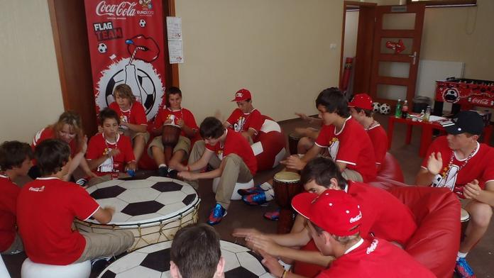 Vítězové Coca-Cola Školského poháru odjeli podpořit fotbalisty na Euro