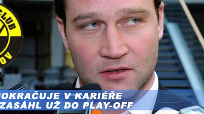 Šlégr pokračuje v kariéře. Rád by zasáhl už do play-off