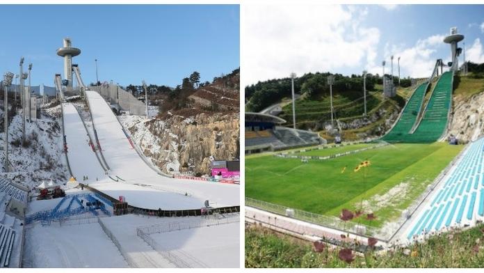 Dnes skoky na lyžích, za týden tu je fotbal! Kde je ten kuriózní stadion?