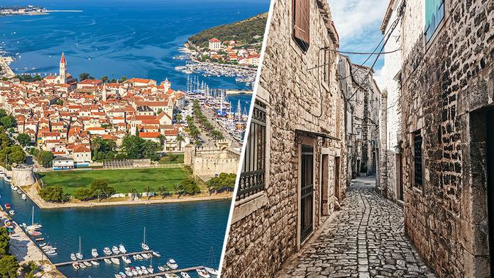 Přímořské město Trogir v Chorvatsku
