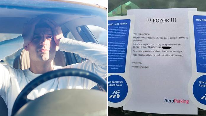 Letiště v Praze nechalo majiteli auta vzkaz, po příletu ho čeká šok