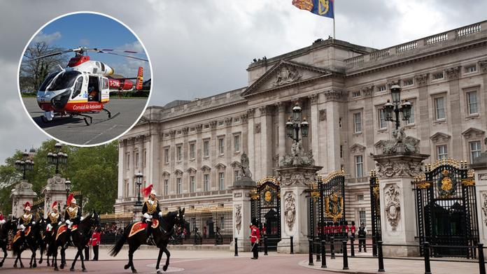Panika v Británii! Ke královskému paláci museli letět záchranáři