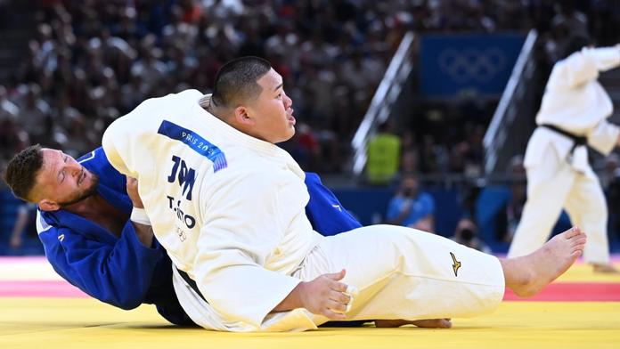 Japonec Tacuro Saitó na olympiádě v Paříži zdolal českého judistu Lukáše Krpálka