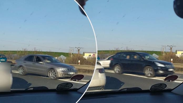 Řidiči nechtěli stát v zácpě, otočili se a odjeli pryč v protisměru! VIDEO