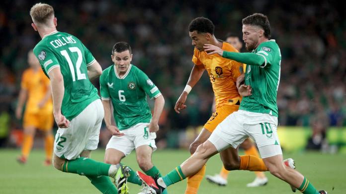 Fotbalisté Irska v kvalifikačním zápase s Nizozemskem