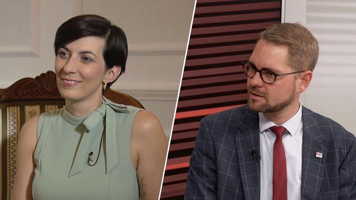 Markéta Pekarová Adamová (TOP 09) a Matěj Ondřej Havel (TOP 09)