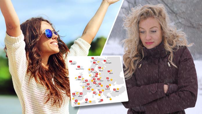 Počasí blázní: V ČR je tepleji než na jihu Evropy. Jinde sněží. MAPA