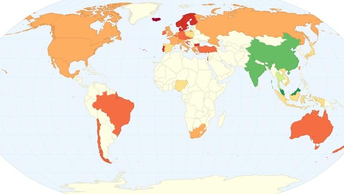 Mapa PRVNÍHO SEXU: Kde na něj čekají nejdéle? Jak jsou na tom Češi?