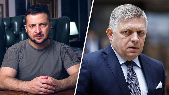 Volodymyr Zelenskyj a Robert Fico