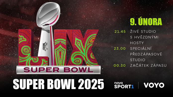 Super Bowl živě už 9. února na Nova Sport 1 a Voyo