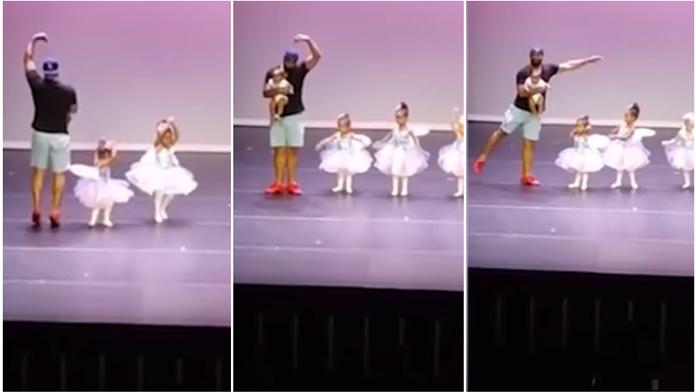 Dívenka ze stresu nemohla tančit, tatínek vše zachránil! VIDEO