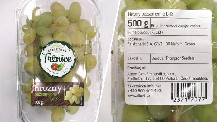 V hroznech je nadlimitní množství pesticidu