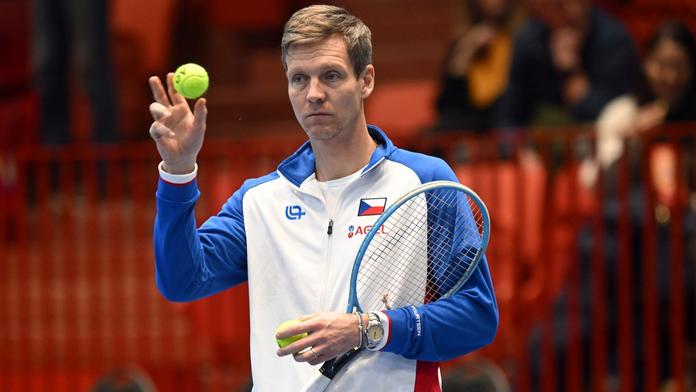 Kapitán českého daviscupového týmu Tomáš Berdych