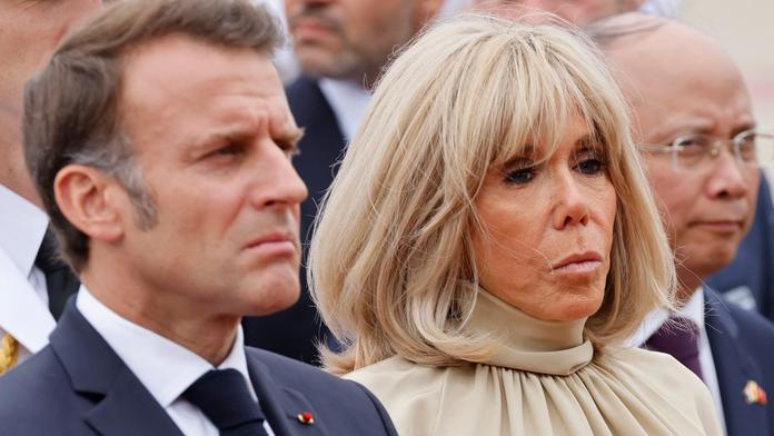 Emmanuel Macron se svou ženou Brigitte