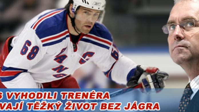 Rangers vyhodili trenéra a poznávají těžký život bez Jágra