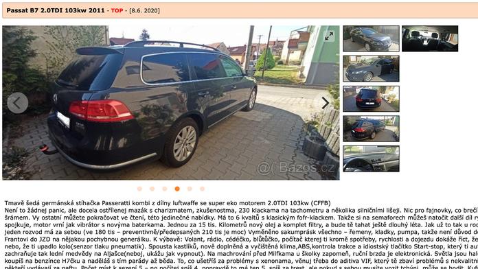 Z inzerátu je hit. Nabízí "stíhačku po taliánským vikáři, co neuměl řídit"