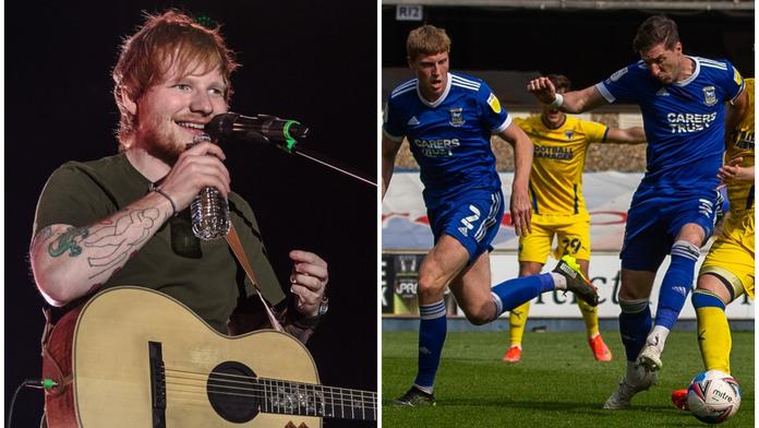 Zpěvák Ed Sheeran je štědrým fanouškem, stal se sponzorem klubu
