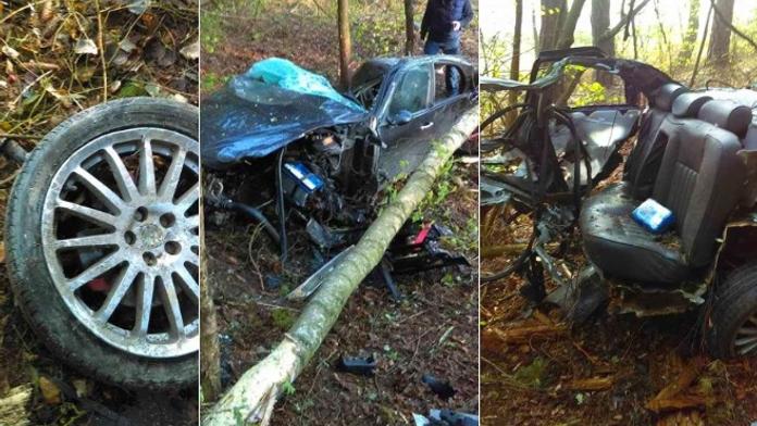 Neskutečné! Auto se po nehodě roztrhlo na kusy, řidič žije! FOTO