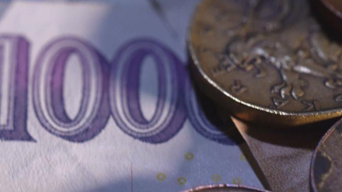 Koruna se krátce dostala k euru pod hranici 25 korun, poprvé od začátku epidemie