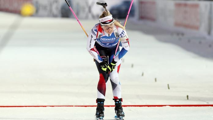 Česká biatlonistka Eva Puskarčíková