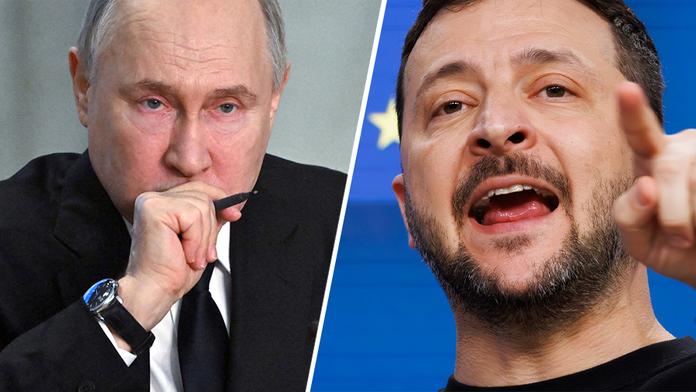 Vladimir Putin a Volodymyr Zelenskyj