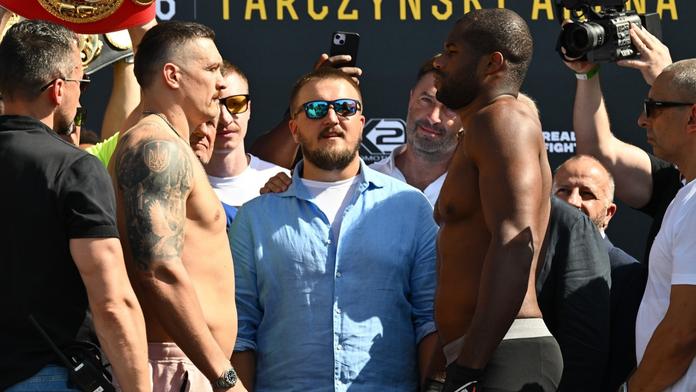 Usyk s Duboisem navážili. Brit je o 6 kg těžší, Ukrajinec vtipkoval