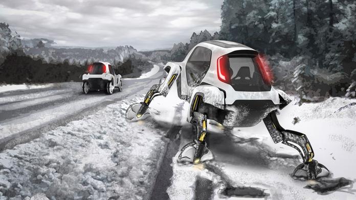 V Hyundai zkřížili auto a zvíře. Neuvěřitelný koncept umí chodit
