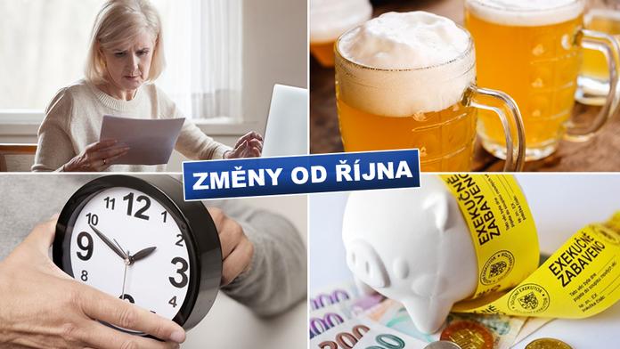 Dražší pivo, změna času i snadnější oddlužení! Co vše je od října jinak?