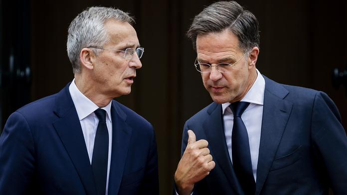 Jens Stoltenberg a Mark Rutte