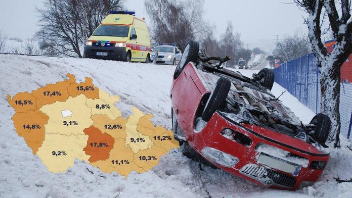 MAPA silničních pirátů. Ve kterém kraji se jezdí nejrychleji?