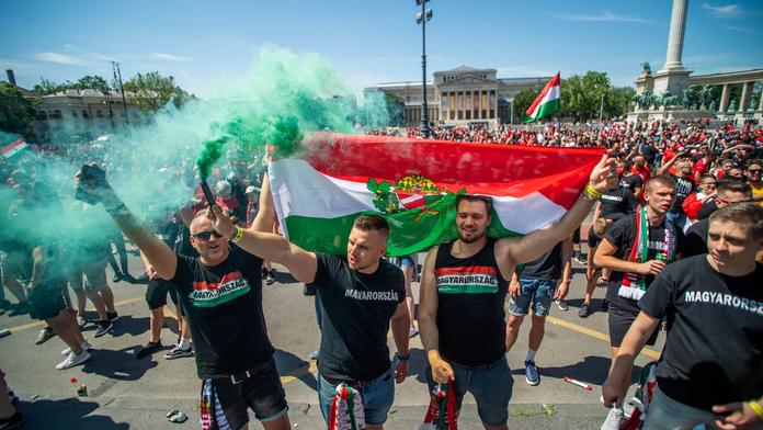 Maďarští fanoušci na EURO 2020