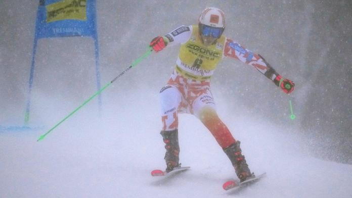 Petra Vlhová během závodu v Mont-Tremblantu