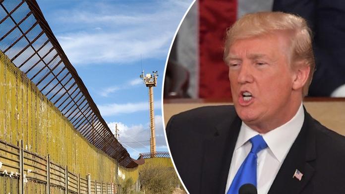 Trump přirovnal přistěhovalce k horolezcům. Chce průhlednou zeď