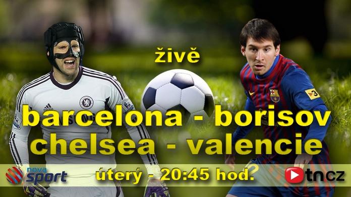LIGA MISTRŮ ŽIVĚ: Viděli jste výhru Chelsea a Barcelony