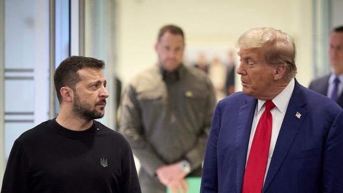 Volodymyr Zelenskyj a Donald Trump