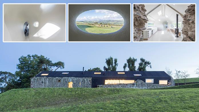 Muž přestavěl farmu z 18. století. Staré stěny skrývají moderní dům
