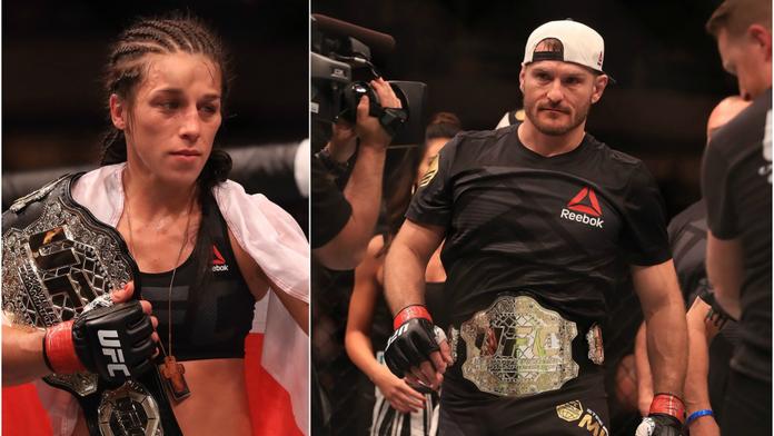 Tituly své majitele dnes nezměnily. Dominance Joanny, Miocic dal KO!
