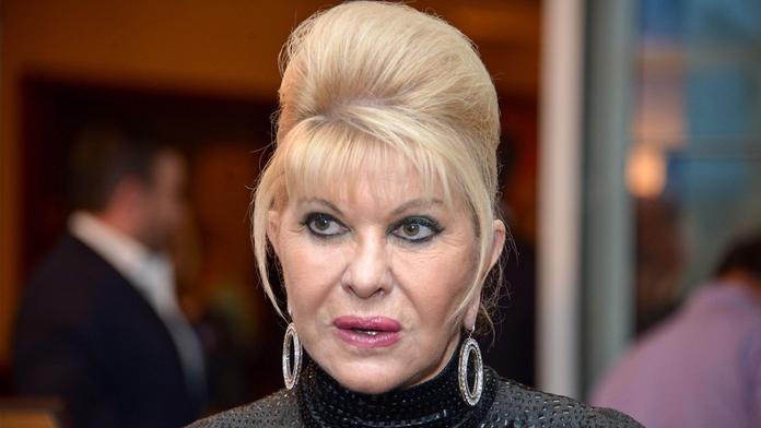 Hrob Ivany Trumpové je v žalostném stavu. Přes hustý porost není skoro vidět