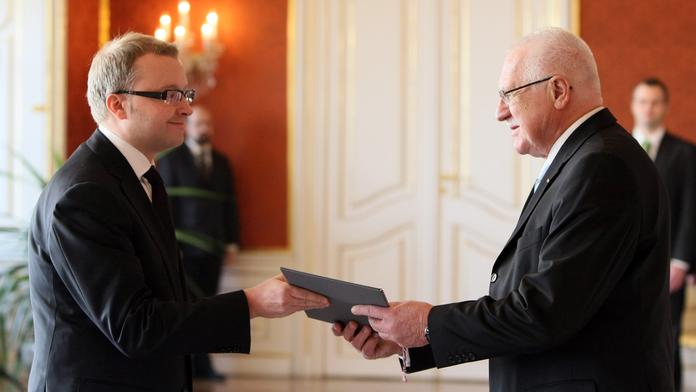 Klaus jmenoval nového ministra životního prostředí, je jím Tomáš Chalupa