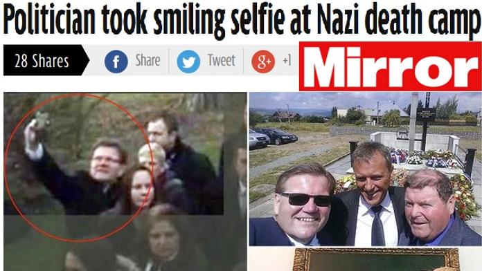 To je ostuda! Škromachovo selfie z Terezína pohoršilo celý svět 