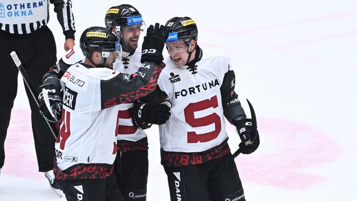 Sparta vyzrála na obhájce titulu a v LM má jistý postup. Hradec prohrál