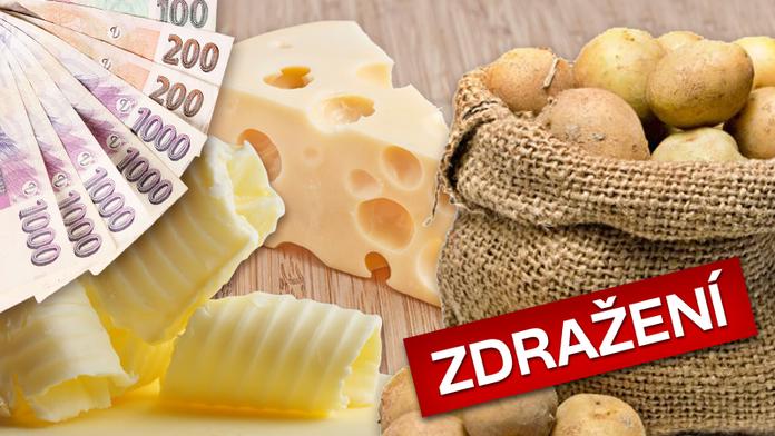 POROVNÁNÍ CEN potravin: Co od začátku roku nejvíce zdražilo a o kolik?