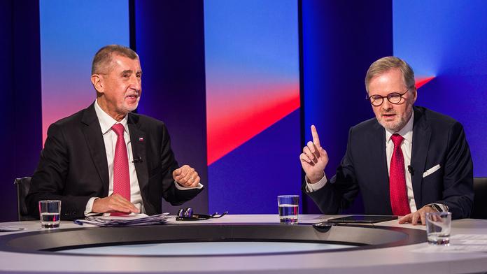 Andrej Babiš a Petr Fiala