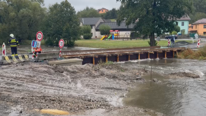 Evakuace 100 obyvatel Bítovčice na Jihlavsku