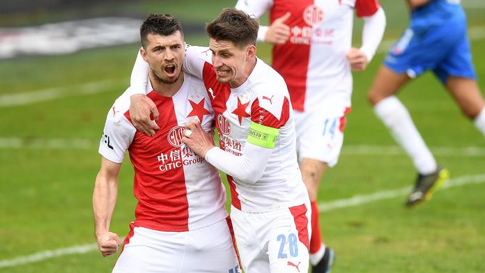 Plzeň poslal do finále Havel. Slavia zdolala Sigmu a čeká jí další derby